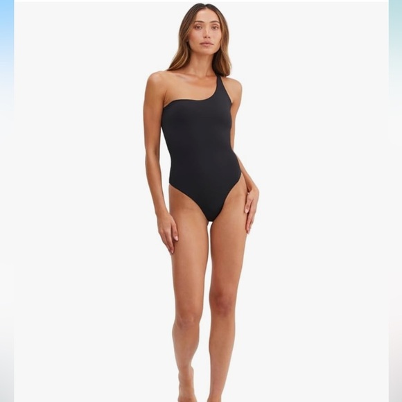 Gottex Au Naturel Endless Summer Women's Swimwear One Shoulder Open Back NWT - Picture 1 of 8